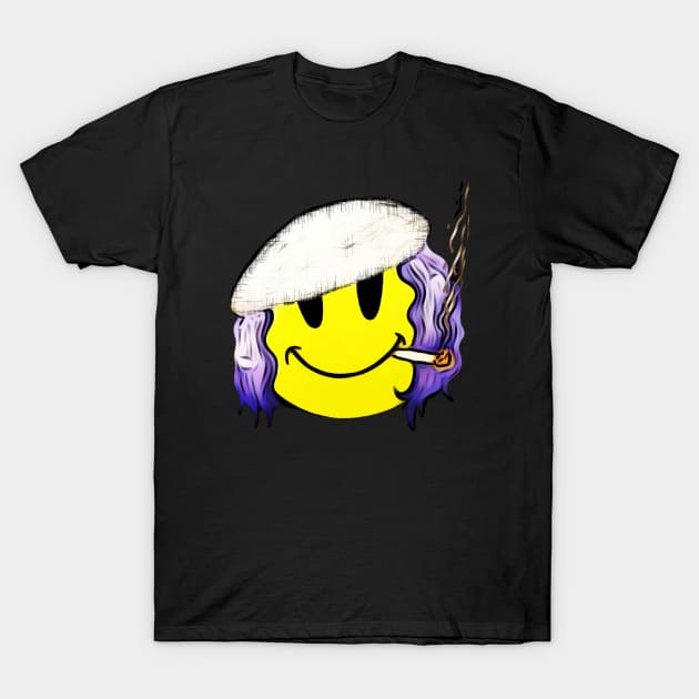 Smiley Face Vibing T-Shirt by Mishi